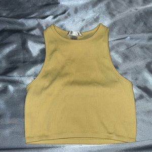 XS YELLOW CROP TOP